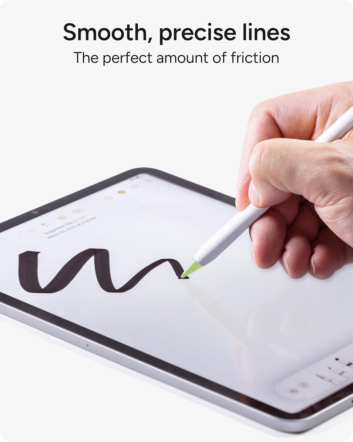 ZAGG Replacement Tips for Apple Pencil 1st Gen, 2nd Gen, & USB-C - Pack of 4, Smooth Writing, Perfect Friction, Pastel Pink, Blue, Green, & White