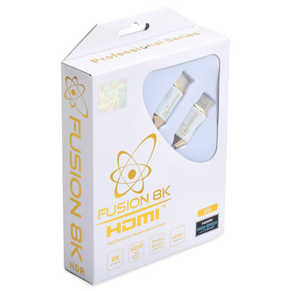 White HDR HDMI 2.1 Certified Cable Supports 10K 8K @60Hz and 4K @120Hz Compatible with Dolby Vision and All TVs, BluRay, Xbox Series X, PS5 (6 Feet)