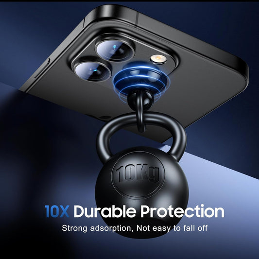 UniqueMe for 3 Pack iPhone 15 Pro/iPhone 15 Pro Max Camera Lens Protector, [Drop Protection] [Case Friendly] Camera Cover Screen [Update New Version] - All-Black