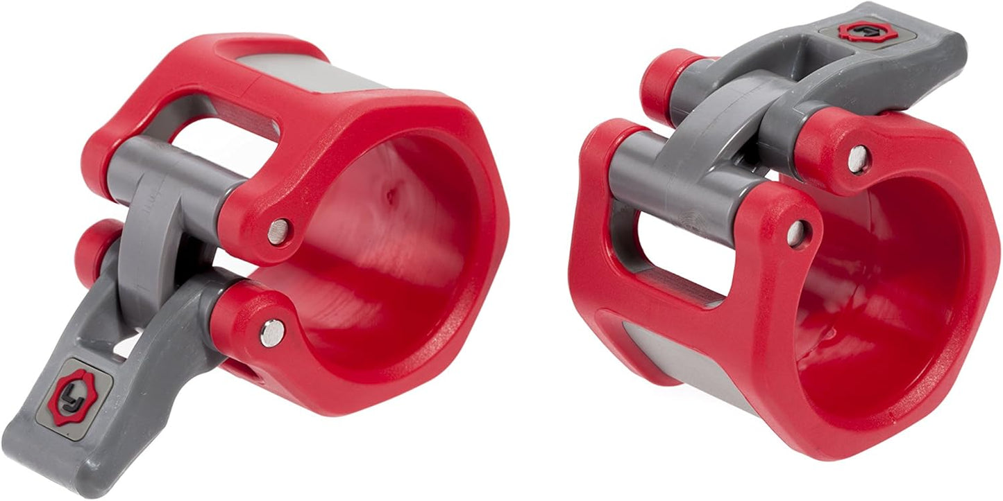 Lock-Jaw HEX 50mm / 2" Olympic Barbell Collar (Red)