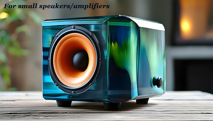 1.2" Silicone Non-Skid Speaker Pads-8Pack, Adhesive, for Small Speakers, Turntable, Subwoofer Isolation Feet, Reduced Resonance & Vibration