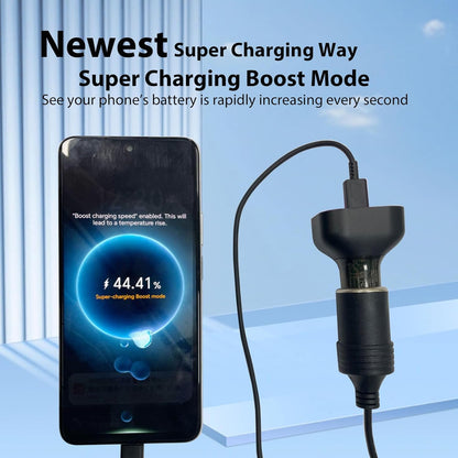 6 in 1 Multi Port USB C Car Charger Adapter PD 30W 6 Ports Super Fast Charging Cigarette Lighter Adapter 2 USB-C for MacBook iPhone 16/15/14/13/12 Galaxy Android Phones