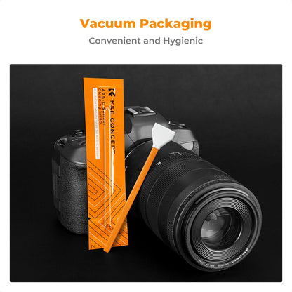K&F Concept 6 Pack APS-C Frame Sensors Cleaning Swabs, DSLR SLR Digital Camera Dry CCD CMOS Clean Swabs Compatible with Nikon Sony Canon DSLR Camera Sensor, 16mm x 20mm