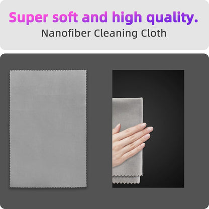 Privacy Screen Adhesive Strips and Slide Mount Tabs for Laptop Computer Monitor, Privacy Screen Slide Mount Tabs *2, Privacy Screen Adhesive Strips *2, 1pcs Microfiber Cloth, 2pcs Screen Cleaning Kit