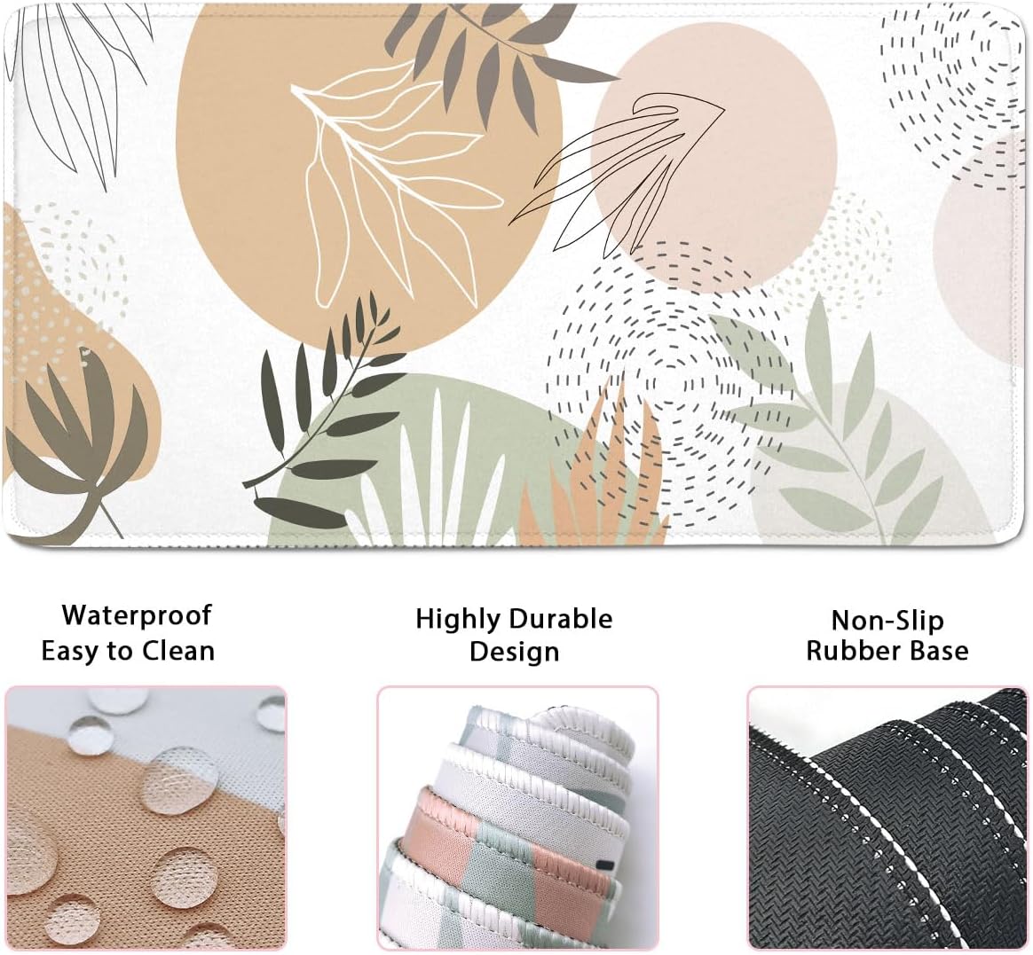 Large Mouse Pad Set,Extended Gaming Mouse Pad + Keyboard Wrist Rest Support - Minimalist