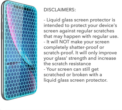 LUVVITT Liquid Glass Screen Protector Scratch and Shatter Resistant Wipe On Nano Protection for All Phones Tablets Smart Watches - Universal