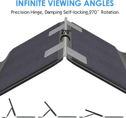 iPad Air 5th Keyboard Case for iPad Air 11 inch (M2) 2024/4th/3rd/2nd/1st Gen -iPad10.9 Air 5 /Air 4 Gen-7 Color Backlight,Touchpad Detachable Slim Cover with Pencil Holder (10.9"/11",Black)