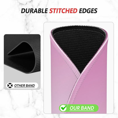 ITNRSIIET Mouse Pad Non-Slip Rubber Base Smooth Surface Stitched Edges Waterproof Durable Compatible with All Mice for Office & Gaming, Desk Accessory, Diameter 8.7 inch, Blush Gradient