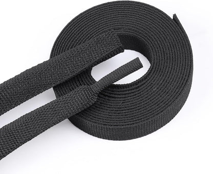Braided Sleeving 2:1 Shrinkable Fabric Heat Shrink Tubing- Abrasion Protection Flexibility Wiring Harness Cable Sheath (1/2" ID, 30ft)
