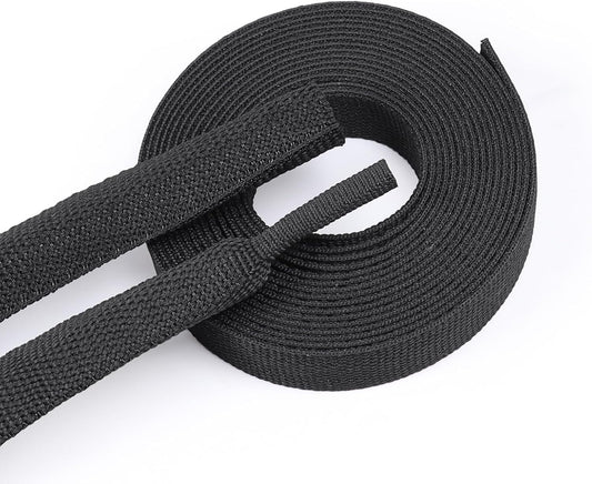Braided Sleeving 2:1 Shrinkable Fabric Heat Shrink Tubing- Abrasion Protection Flexibility Wiring Harness Cable Sheath (1/2" ID, 30ft)