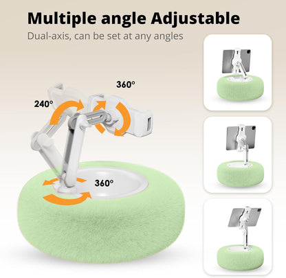 Kindle/Tablet Pillow Stand for Reading, Adjustable Tablet Pillow Stand for Lap with Detachable Bowl, Fits 4.7"-13" Kindle/Phones/Tablets/, Watch Videos, Stream Media (Green)