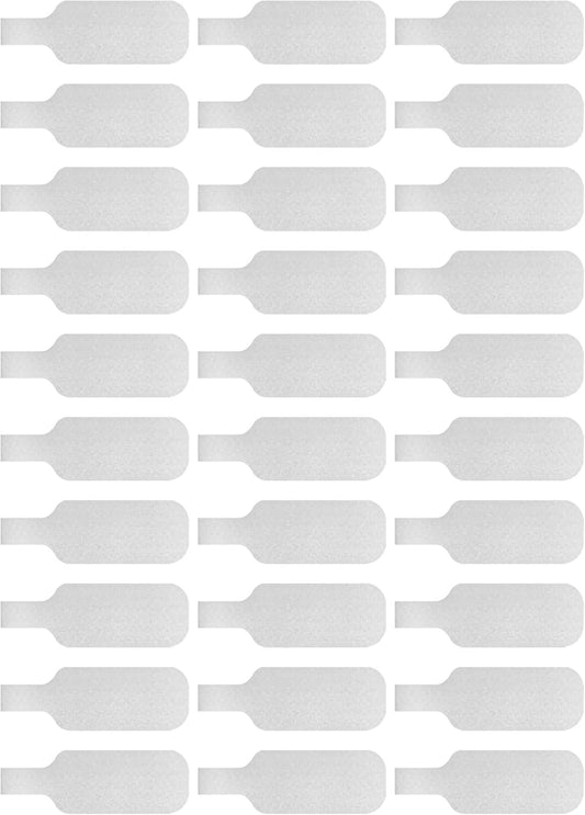Wrap-It Storage Cable Labels - Medium, White (30-Pack) Write On Cord Labels, Wire Tags for Cable Management and Organizer for Electronics, Computers and More