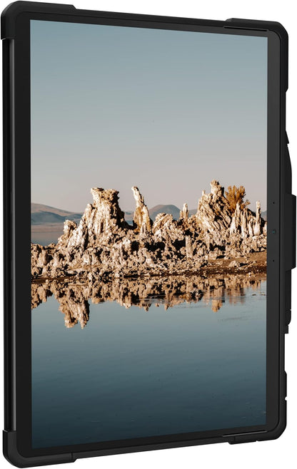 URBAN ARMOR GEAR UAG Designed for Microsoft Surface Pro 11/10/9 Case with Multi-angle Kickstand & Pen Holder Compatible with Type Cover Keyboard Rugged Protective Cover Heavy Duty, Metropolis SE Black