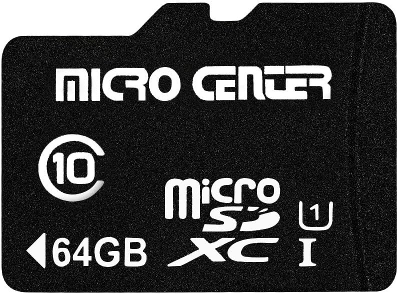 INLAND Micro Center 64GB Class 10 MicroSDXC Flash Memory Card with Adapter for Mobile Device Storage Phone, Tablet, Drone & Full HD Video Recording - 80MB/s UHS-I, C10, U1 (1 Pack)