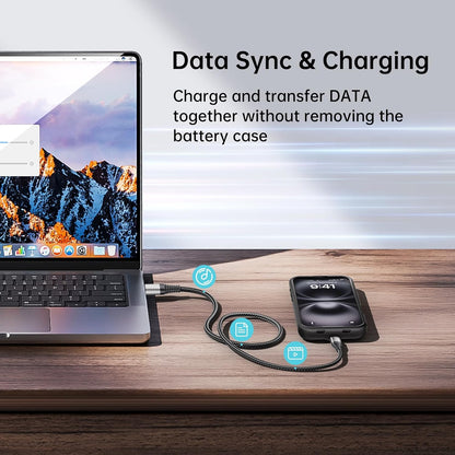 Battery Case for iPhone 17 Pro Max, Charging Case Charger 8500mAh Ultra-Slim Lightweight Powerful Battery Pack 15W Fast Rechargeable Anti-Fall TPU Juice Box for iPhone 17 Pro Max (6.9") Black