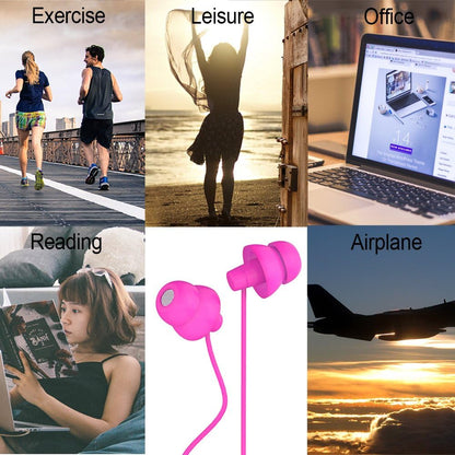 MAXROCK (TM Super Mini Total Soft Silicon Earbuds Headphones with Mic Music Sleep Choice for Cellphones Ipad Tablet Mp3 Laptop and Most 3.5mm Audio Player (Pink)