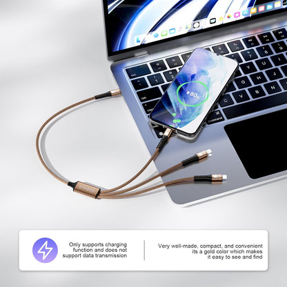 SDBAUX Multi Charging Cable 100W USB C to 3 in 1,Nylon Braided PD 27W/100W Type C/10W Type c Fast Charger Cord for iPhone 16 15 14 13 Pro Max,Galaxy S23/S22,Cell Phones Tablets and More