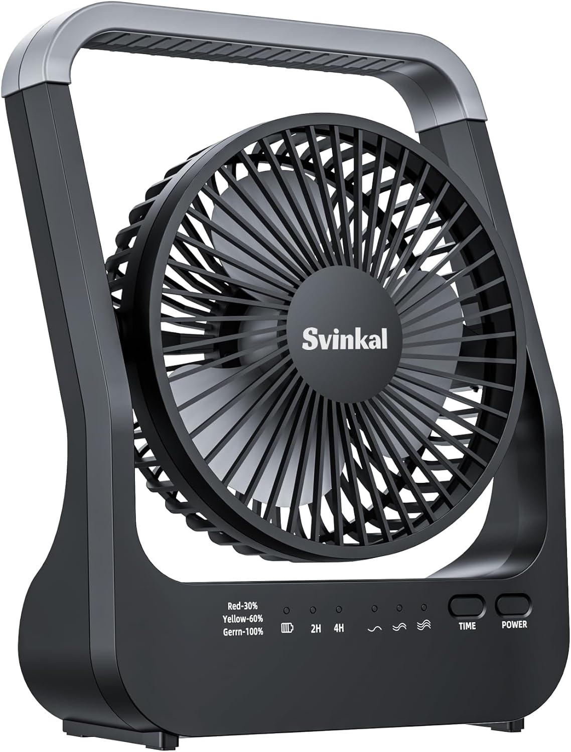 Battery Powered Fan, 10000mah Portable Desk Fan with Timer, 3 Speeds, Whisper Quiet, 180° Rotation, Portable Fan for Office, Bedroom, Outdoor, Camping