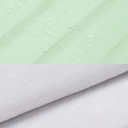 MOSISO 13.3 inch Laptop Case, 13-13.3 inch Puffy Laptop Sleeve Compatible with MacBook Air 13 13.6 M4 M3 M2 M1/Pro 13/Pro 14, HP Dell ASUS Lenovo,Polyester Horizontal Bag with Small Case, Mint Green