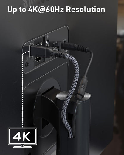 Maxonar 16.5FT Thunderbolt 4 Cable with 20Gbps Data Sync/100W Charging and 4K@60Hz for Thunderbolt 4/3, USB4, and USB C Devices