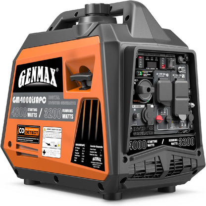 GENMAX Generator，EPA Compliant, Eco-Mode Feature, Ultra Lightweight for Backup Home Use & Camping