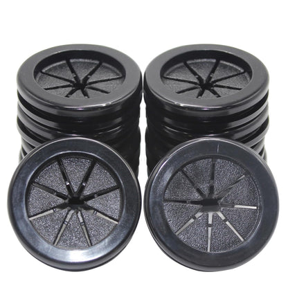 Rubber Grommets for Wiring, 1-1/4 Inch Drill Hole, 1 Inch ID, Firewall Grommets Automotive Cable Cords Hoses Protection, Double-Sided Rubber Plugs for Round Holes, 10 Pcs, 26x32 mm