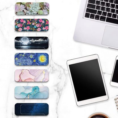 Webcam Cover, 3 Pieces, Laptop Camera Cover, Privacy Shielding Capacity is Twice as Big as The Traditional, Suitable for Computer Mobile Phones, laptops, Tablets and so on (Flower 1)