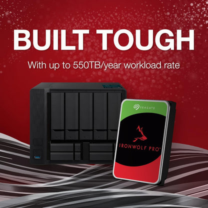 Seagate IronWolf Pro, 8 TB, Enterprise NAS Internal HDD –CMR 3.5 Inch, SATA 6 Gb/s, 7,200 RPM, 256 MB Cache for RAID Network Attached Storage (ST8000NT001)