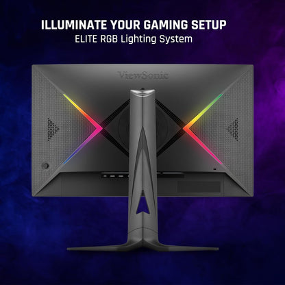 ViewSonic XG2736-2K 27 Inch 1440p IPS Gaming Monitor with 240Hz, 0.5ms FreeSync Premium, NVIDIA G-Sync Compatible, RGB Lighting, Advanced Ergonomics, HDMI, DP and 65W USB-C Inputs