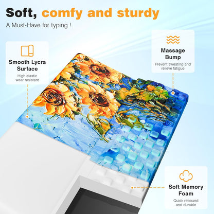 Ospelelf Ergonomic Keyboard Wrist Rest Pad Comfortable Keyboard Stand Riser Holder Pad for Office Gaming