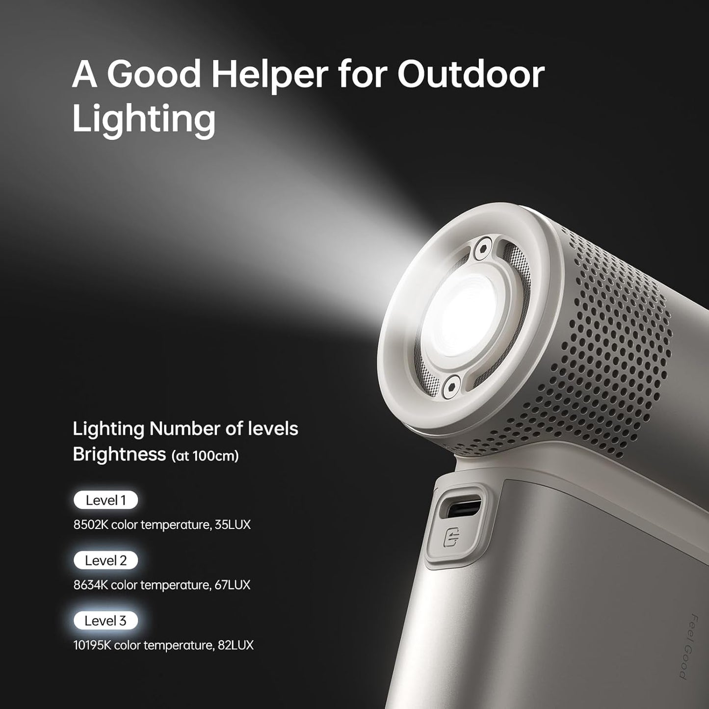 JISULIFE Portable Handheld Fan Ultra2, 9000mAh Max 25 Hrs, 5 IN 1, 100 Speed Turbo Fan Rechargeable 18W Power Bank with Flashlight, Metal Shell Multi-Function Travel Essentials Gifts for Men-Brown