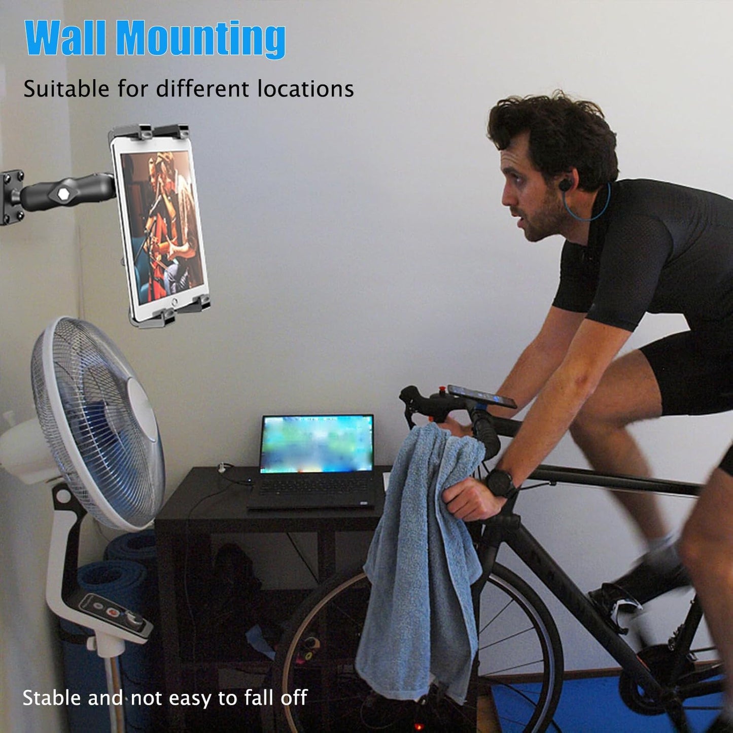 PLDHPRO Tablet Holder for Truck Heavy Duty Drill Base iPad Car Mount Stand for Dashboard Wall