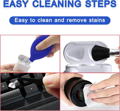 Cell Phone Cleaning Kit, Speaker Cleaner for iPhone, Charging Port Cleaning Tool, Electronic Cleaning kit, Compatible with Airpods Earbuds Camera USB C Lightning Port ipad (140PCS)