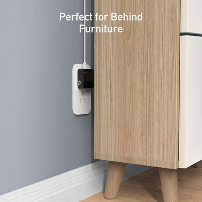 Nekmit Flat USB C Wall Charger, 47W Dual Ports USB C Charger Block, PPS Fast Charging Wall Plug for iPhone 15/15 Pro/15 Pro Max, Galaxy, MacBook Air, iPad, AirPods and More (Black)