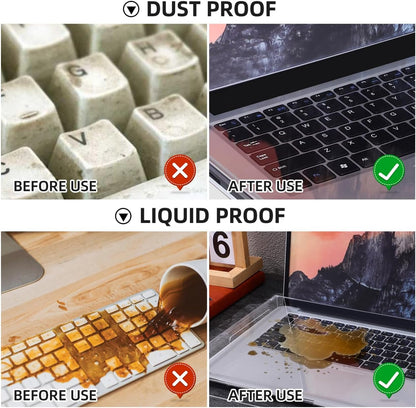Gadpiparty Acrylic Keyboard Cover Clear Waterproof Laptop Keyboard Protector Computer Mechanical Keyboard Accessories 15.6 Inch