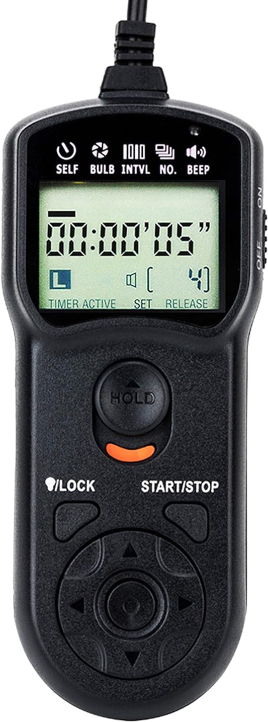 JJC Intervalometer Timer Remote Shutter Release Time Lapse for Nikon D750 D780 Z7 Z7II Z6 Z6II Z6III Z5 P1100 D7200 D7500 D7100 D7000 D5600 D5500 D5300 D5200 D5100 D3300 D3200 D610 D600 & More Camera