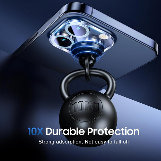 UniqueMe for 3 Pack iPhone 15 Pro/iPhone 15 Pro Max Camera Lens Protector, [Drop Protection] [Case Friendly] 9H Tempered Glass Camera Cover Screen [Update New Version] - Light Blue