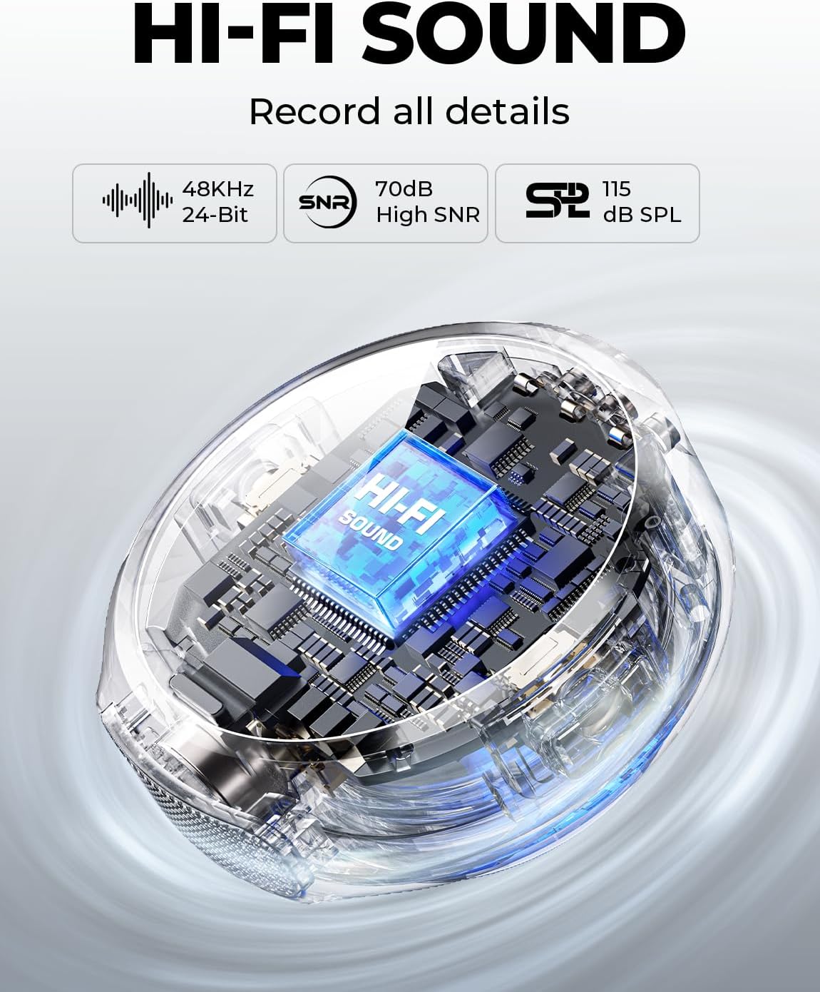 Hollyland Lark M2 Wireless Microphone for iPhone/Camera/Android/PC, 48kHz/24-bit High Fidelity Audio, 300m Range, Noise Cancelling, 40h Use, YouTube, Vlog, Streaming (2TX + 3RX + Charging Case)