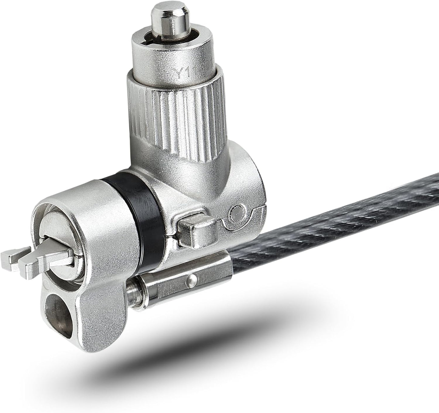 StarTech.com Universal Laptop Lock 6.6ft (2m), Security Cable for Notebooks Compatible with Noble Wedge/Nano/K-Slot, Keyed Locking Cable, Cut-Resistant Carbon Steel Cable, TAA (UNIVK-Laptop-Lock)