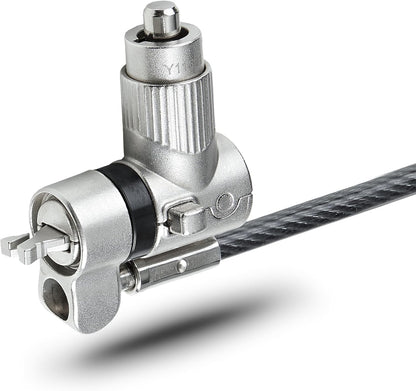 StarTech.com Universal Laptop Lock 6.6ft (2m), Security Cable for Notebooks Compatible with Noble Wedge/Nano/K-Slot, Keyed Locking Cable, Cut-Resistant Carbon Steel Cable, TAA (UNIVK-Laptop-Lock)