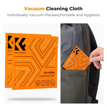 K&F CONCEPT 4-in-1 Camera Lens Cleaning Kit with Lens Cleaning Pen, Camera Air Blower, Microfiber Cleaning Cloth, Lens Cleaner Kit for Canon Nikon Pentax Sony DSLR Camera Lens Filter Cell Phones