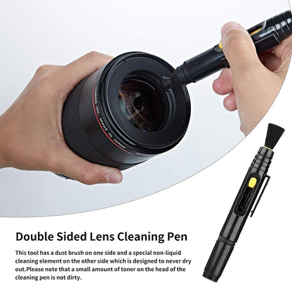 Professional DSLR Camera Cleaning Kit with APS-C Cleaning Swabs, Microfiber Cloths, Camera Cleaning Pen, for Camera Lens, Optical Lens and Digital SLR Cameras.