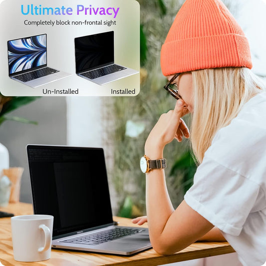 Magnetic Privacy Screen for MacBook Air 15 Inch (2023-2025, M2 M3 M4) - A2941 A3114 A3241, 15inch Removable Matte Anti Blue Light Glare Filter for Mac Air 15.3" Laptop Computer