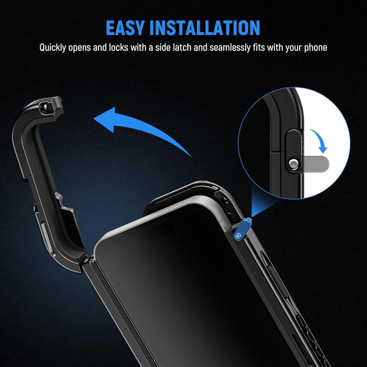 NEEWER 15 Pro Cage [2nd Gen], Video Rig Phone Stabilizer with Quick Release Side Handle, 67mm Filter Adapter, 17mm Lens Backplate, T Mount Lens Adapter Compatible with Moment, PA043+PA045B