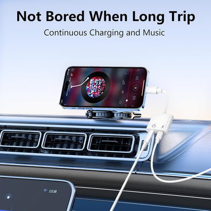 Seulliya USB C to 3.5mm Headphone Jack and Charger Adapter, 2-in-1 Audio & Fast Charging Splitter for Apple iPhone 17/16/15/Pro/Pro Max, iPad, Samsung, Pixel, and More 10Pack