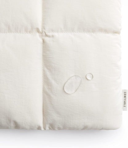 Comfyable Puffy Laptop Sleeve 15 Inch 16 Inch, Quilted Puffer Laptop Carrying Case, Pillow Pouch Compatible for MacBook Air 15 in M4 2025 & MacBook Pro 16 in M4 2024, Rice