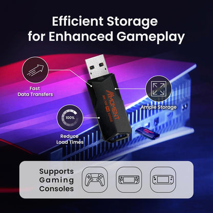 MMOMENT MK700 500GB USB 3.2 Gen2x1 Flash Drive, Read Speed up to 600MB/s, Write Speed up to 500MB/s, Thumb Drive
