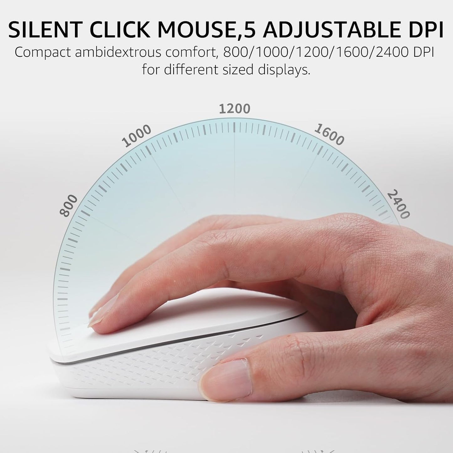 Rapoo 9010M Multi-Device Keyboard and Mouse Combo, 2.4GHz/Bluetooth 5.0/4.0 Wireless Keyboard & Mouse Set for Windows/Mac/Linux/Chrome, Support 4 Devices, Low-Profile Silent Click, Battery Powered