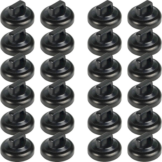 Magnet Zip Tie Mount Magnetic Zip Ties Mount Clips Base Holder Strong Multipurpose Wire Cable Holder Mount Wire Clips Management for Home Office Marine Electrical Wiring (24 Pcs, D19 Small)