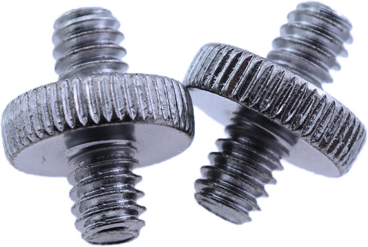5PCS 1/4 Inch-20 to 1/4 Inch-20 Dual Head Adapter - Male to Male Metal Tripod Screw Adapter